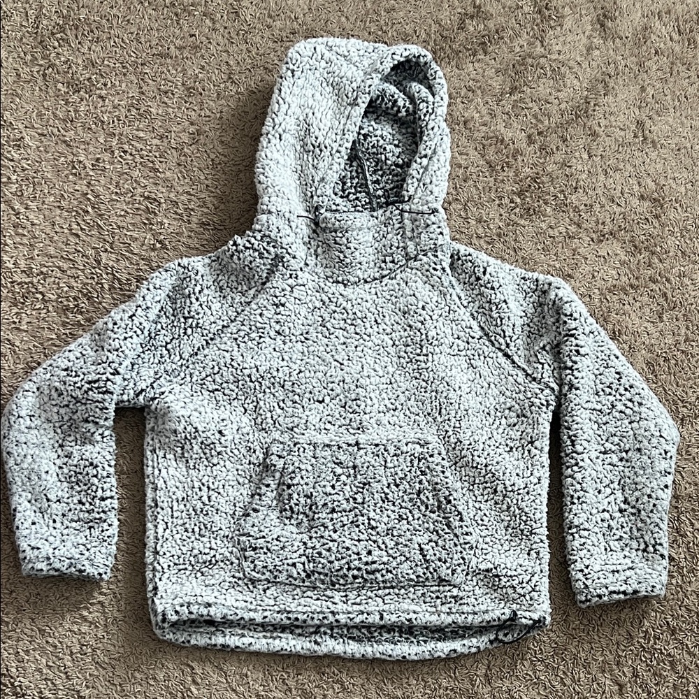 PINK Victoria's Secret Woman’s Gray Sherpa Hoodie